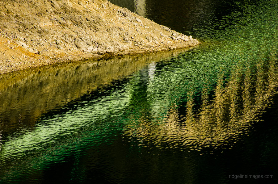 A reflection of Miyamabashi Bridge