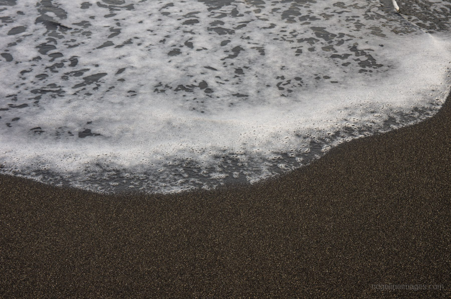 Black volcanic sands