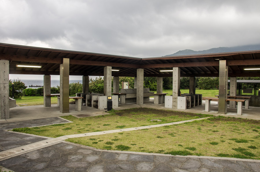 Layout of a modern campsite in Japan