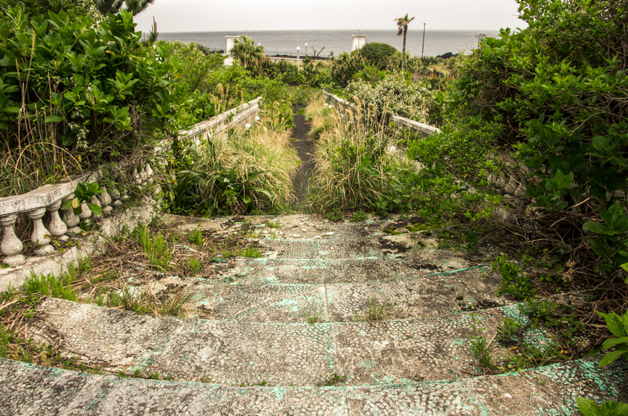 Steps leading to the outside entrance