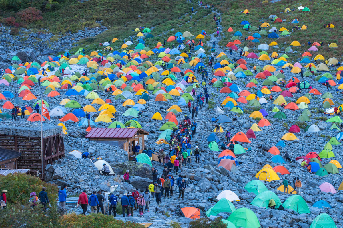 Karasawa: A Tent City at 2,300 metres (7,500 ft